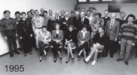 The employees of LTE in 1995