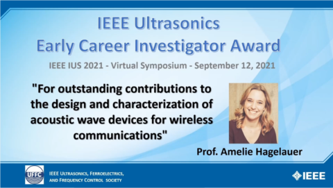 Zum Artikel "Amelie Hagelauer Receives IEEE UFFC Early Career Investigator Award"